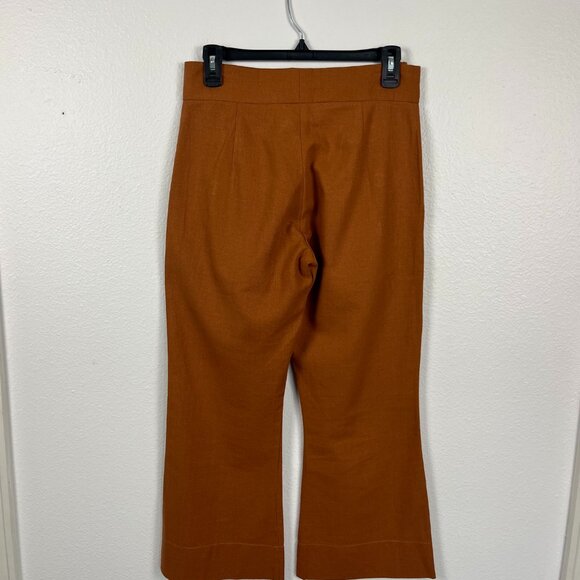 FP Jen’s Pirate Booty | Gwen Cropped Linen Pants Sunburn/Rust, size XS - Picture 5 of 11